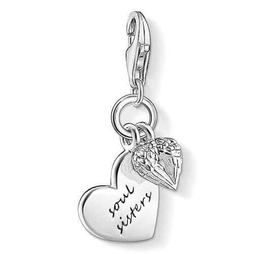 Thomas Sabo - Charm con Cierre para Mujer de Plata de Ley 925/1000 con Circonita