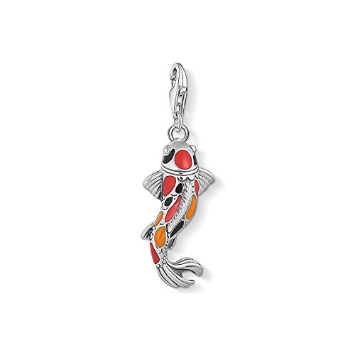 Thomas Sabo Colgante Charm Koi de Mujer, Plata de Ley 925