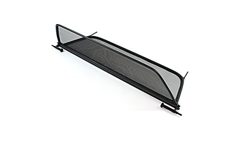 TiefTech Deflector de Viento para BMW E93 Descapotable (2007-2014) - Plegable - con Cierre Rápido - Negro | Deflector de Viento | Deflector de Aire | Parabrisas para descapotable