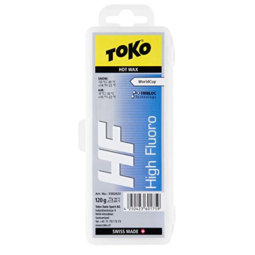 TOKO - Hf Hot Wax, Color Blue, Talla 120 gr / -10°C bis -30°C