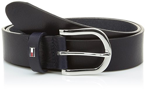 Tommy Hilfiger New Danny Belt Cinturón, Azul (NIGHT SKY 421), 90 cm para Mujer