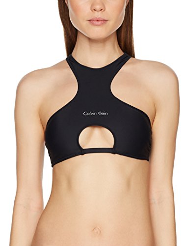 Tommy Hilfiger Zip Back Crop Top-rp Parte de Arriba de Bikini, Negro (Pvh Black 001), 40 (Talla del Fabricante: Medium) para Mujer