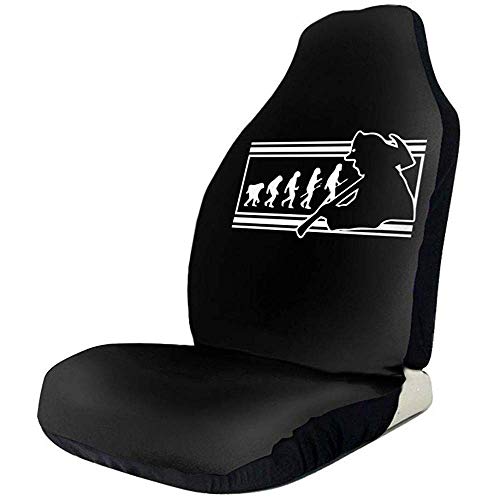 Tridge Fundas de Asiento para fanáticos Deportivos Evolution of Firefighter Car Fundas de Asiento Delanteras para Mujer Conjunto de Ajuste La mayoría del vehículo