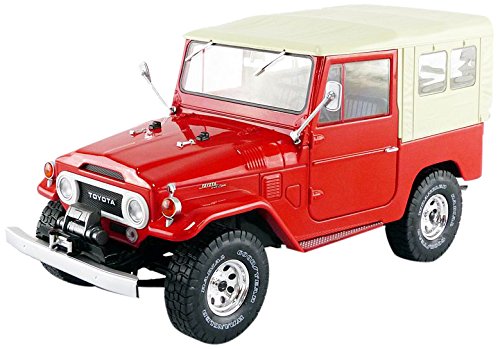 Triple 9 – Miniatura de Coche Toyota Land Cruiser FJ40 1967 (Escala 1/18, T9 – 1800153, Rojo/Beige