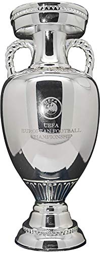 UEFA Euro 2020 Trophy Replica 100 mm, Unisex-Adult, Grey, 100mm