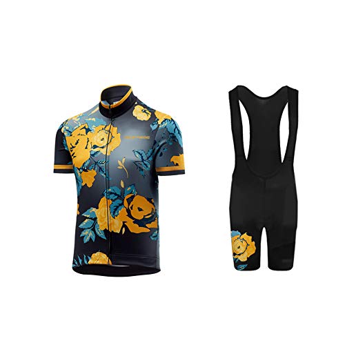 Uglyfrog Bike Wear Hombres de Bicicletas Club MTB Equipo de Ciclismo Jersey Ropa Camisas+Bib Pantalones Cortos de Sistema del Desgaste Deporte-Dos Piezas(XS-6XL)