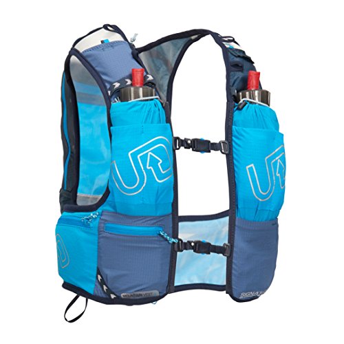 Ultimate Direction montaña Chaleco V4 HOMBRE CORRER Hidratación Chaleco Azul - Azul, Medium