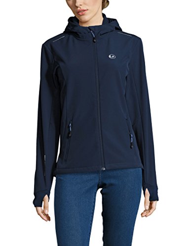 Ultrasport Advanced Chaqueta softshell para mujer Tina, chaqueta funcional moderna, chaqueta outdoor, Azul Marino/Azul Claro, XS