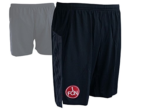 Umbro 1. FC Nürnberg – Balón de Fútbol Infantil Short Negro El Club Fan doméstica Sport Pantalón FCN Fútbol Turn Pantalón Bundesliga, Niño, Black/Biking Red, 152