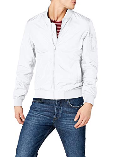 Urban Classics Light Bomber Jacket Chaqueta, Blanco (White), X-Large para Hombre