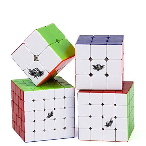 Vdealen Speed Cube Set de 2x2 3x3 4x4 5x5 Cube Cyclone Boy, Cubo de Velocidad Stickerless, Rompecabezas de Torneado Fácil y Juego Suave Inteligencia para Principiante y Pro