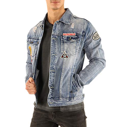 Von Dutch Vondutch – Chaqueta vaquera para hombre Max Used azul azul Medium