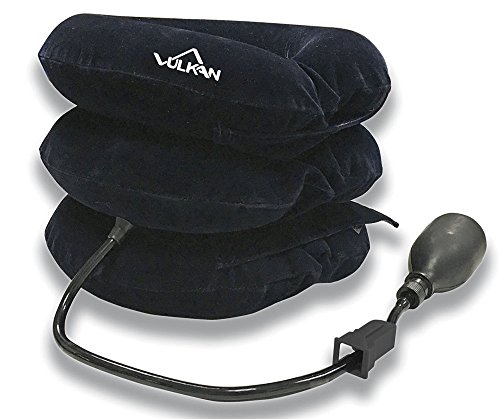 Vulkan VKOA1 Collarín Cervical Inflable, Unisex_Adulto, Negro, Talla Única