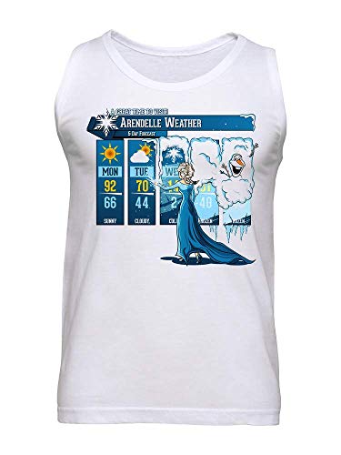 Weather Forecast Parody Camiseta sin Mangas para Hombre Medium