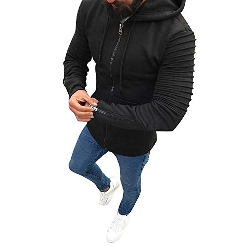 Xinantime Abrigo Slim Fit Jerseys Outwear Original Sudadera de Hombre Premium Capucha Cremallera Sudaderas con Capucha Blusa Hombres Chaqueta Otoño Casual Cremallera