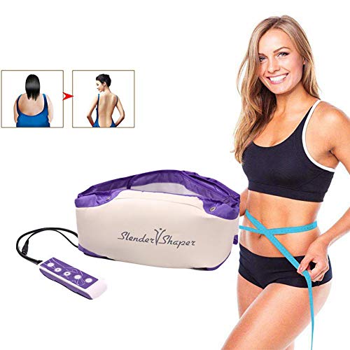 ZFAZF Cinturón Vibratorio para Masaje Cinturón de Sauna con Sistema de Calor, Adelgazante y Masaje para Abdominal/Espalda/Lumbar/Pantorrilla/Nalgas