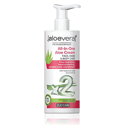 ZUCCARI - LÍNEA DE ALOE VERA X2 - CREMA UNIVERSAL CARA DE ALOE CORPORAL MANOS 300 ML