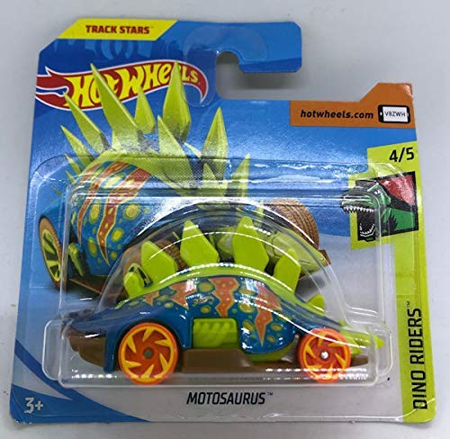 2019 Hot Wheels Motosaurus Blue/Green 4/5 Dino Riders 63/250 (Short Card)