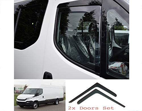 2x Deflectores de Aire 2x IVECO Daily 6 VI Gen 2014+ Derivabrisas ajuste interior protección sol lluvia nieve viento