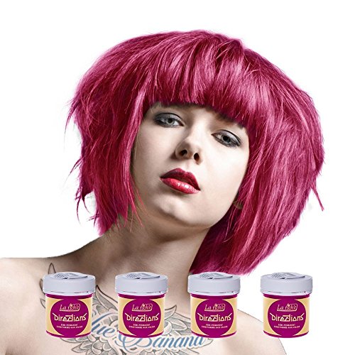 4 x La Riche Directions Semi-Perm Hair Colour Carnation Pink (ALL COLOURS Avail) 4x 88ml by La Riche