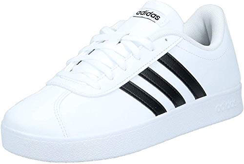 Adidas Vl Court 2.0 K, Zapatillas de deporte Unisex niños, Blanco (Ftwbla/Negbas 000), 37 1/3 EU