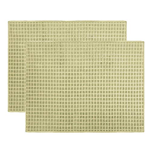 Alfombrilla de secado de platos Ulable, almohadilla seca de microfibra, secado rápido, escurridor de platos para accesorios de mesa, lavable a máquina, 20 x 15 pulgadas, 2 unidades (beige)