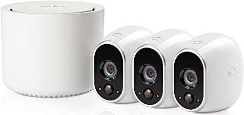 Arlo VMS3330 - Sistema Inteligente de Seguridad y vigilancia con cámaras IP 100% Libres de Cables (3 Unidades, Montaje en Interior y Exterior Resistentes al Agua, no Sumergible)