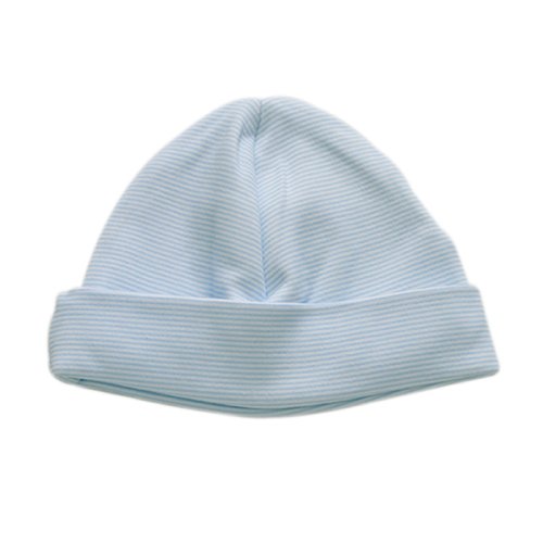 BabywearUK Bleu à rayures Chapeau de Demi Lune – Fabrication britannique