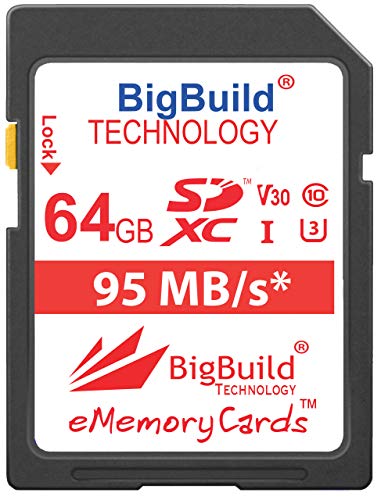 BigBuild Technology UHS-I U3 - Tarjeta de Memoria para Olympus OM D E, Pen-E/F y Stylus (95 MB/s, Incluye M1/M5/M10 II/III, PL8/PL9, Tough TG y más cámara)