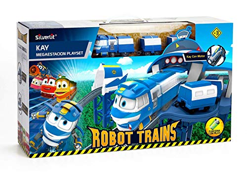 Bizak Robotrain Megaplayset Estacion de Kay Incluye Tren con 2 Vagones Desmontables 125X38X33 cm