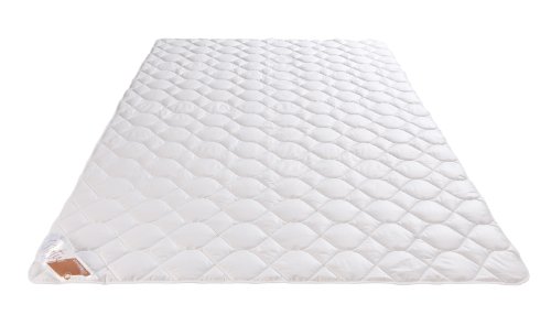 Böhmerwald 559603-20 - Edredón de Seda Salvaje para Verano, 155 x 220 cm, 100% Tussah, Color Blanco