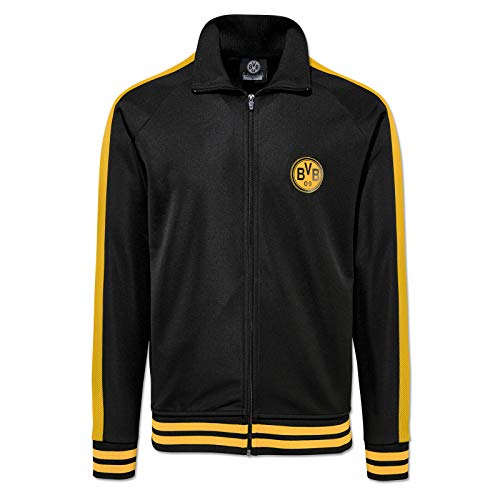 Borussia Dortmund - Chaqueta de chándal retro, negro y amarillo, xxx-large