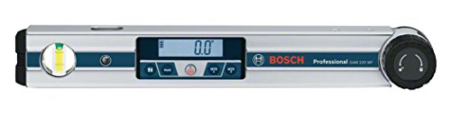 Bosch Professional Medidor digital de ángulos GAM 220 MF (cálculo de ángulos de inglete, margen de medición: 0 - 220º, longitud: 40 cm)