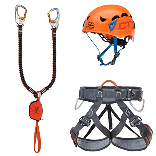 Climbing Technology Kit Ferrata Plus Galaxy – Top Shell Slider – Explorer TG.M-L Kit Ferrata, Colores Surtidos, M-L