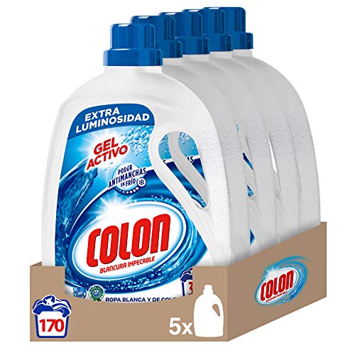 Colon Polvo Activo - Detergente para lavadora, adecuado para ropa blanca y  de color, formato polvo - 100 dosis, 5 kg