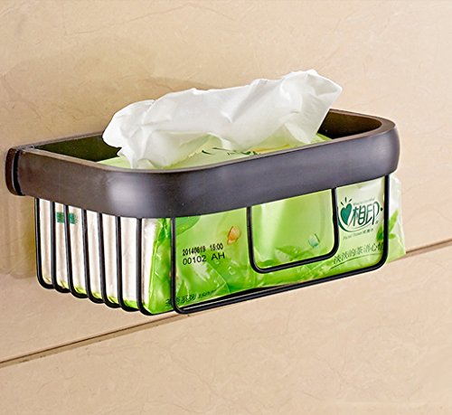 Continental Negro antiguo creativo de baño toalla Estante de Papel Higiénico Papel cesta Lou Portarrollos sostenedor de papel higiénico Cuarto de baño / tocador, dormitorio y un armario 19cm x 13.8cm