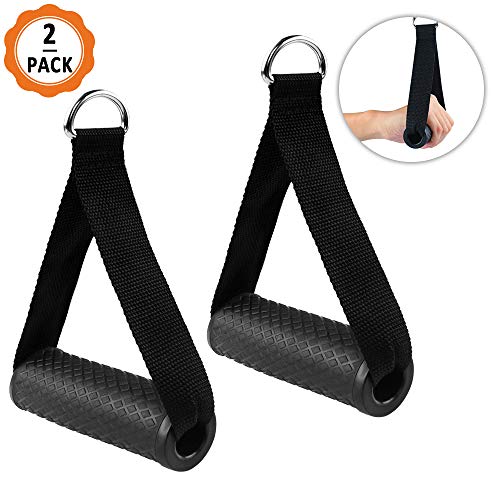 Dadabig 2 Piezas Mango de Resistencia para Ejercicios Asa de Espuma para Fitness Asa de Repuesto de Cuerda de Tracción para Gimnasio, Equipo de Entrenamiento