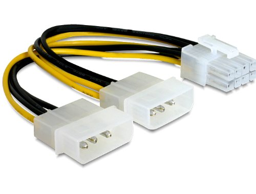 DeLOCK PCI Express Power - Cable (0,30 m, Multicolor)