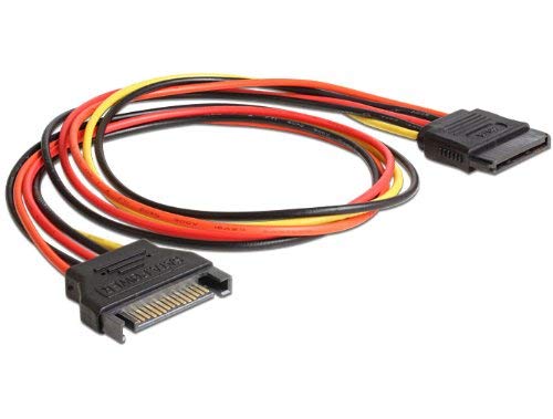 DeLOCK Voltaje circulan – Extensión de cable – 15 pin SATA Power (M) – 15 pin SATA Power (W) 50cm