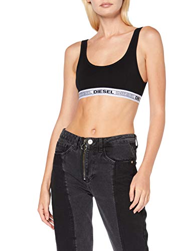 Diesel UFSB-BRAS, Sujetador Deportivo para Mujer, Negro (Black/Bright White E0013/0tawa), XS