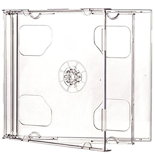 Doble CD Jewel Cases 10.4 mm para 2 Disco con Bandeja Clara (Pack de 10) de Dragon Trading®