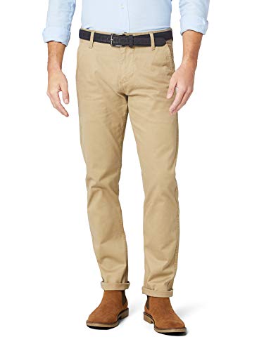 dockers Alpha Original Slim-Stretch Twill Pantalones, Marrón (New British Khaki 0432), 31W / 32L para Hombre