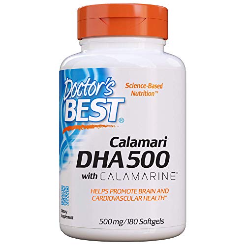 Doctor's Best Calamari Dha 500 With Calamarine, 500Mg - 180 Softgels 180 Unidades 350 g