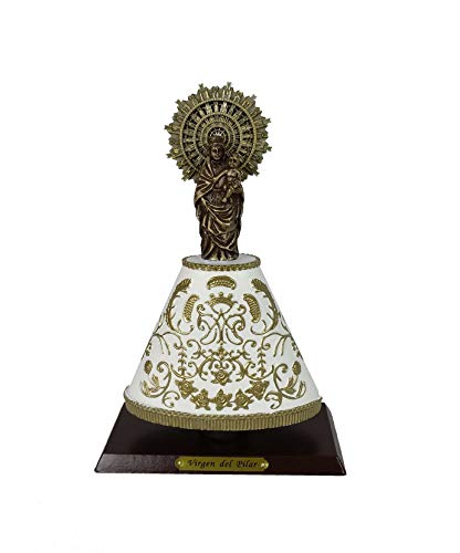 DRW Figura de la Virgen del Pilar de Resina 20 cm (con Manto)