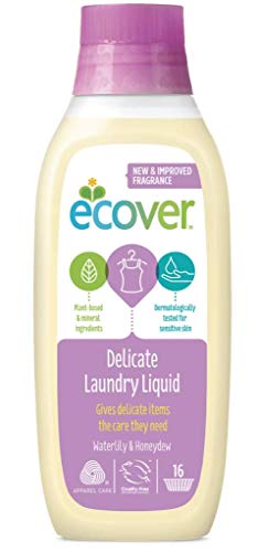 Ecover Detergente Liquido Ropa Delicada, 1L, Pack de 1