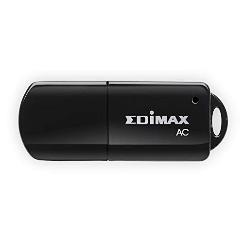 Edimax EW-7811UTC - Adaptador de Red USB (USB 2.0, 150Mbps (2.4GHz) o 433Mbps (5GHz)), Negro