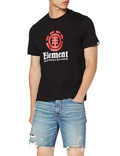 Element Vertical SS Tees, Hombre, Flint Black, XS