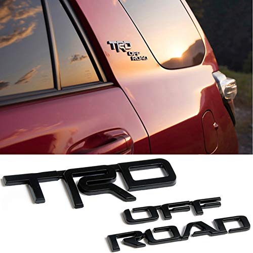 Emblema Insignia TRD Off Road Metálico Cromado Parrilla Delantera para Toyota Camry Tundra