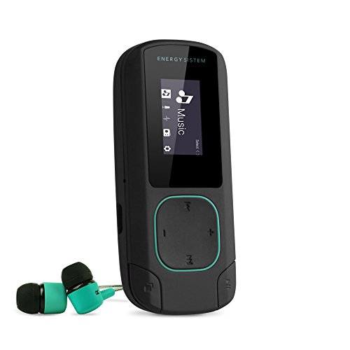 Energy Sistem MP3 Clip Bluetooth (Bluetooth, 8 GB, Clip, Radio FM y microSD) - Verde Mint