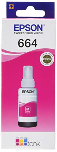 Epson 946544 - Tinta en botella (70 ml) color magenta válido para los modelos EcoTank L555, L355, ET-4550, ET-4500, ET-3600, ET-2500, ET-14000 y otros, Ya disponible en Amazon Dash Replenishment